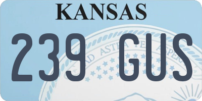 KS license plate 239GUS