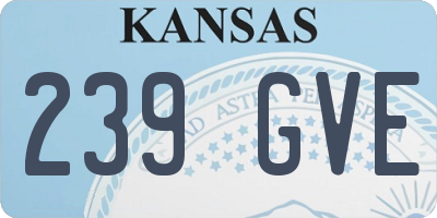 KS license plate 239GVE