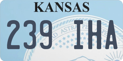 KS license plate 239IHA