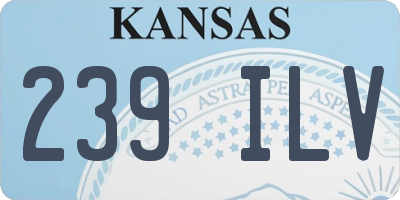 KS license plate 239ILV