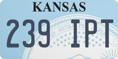 KS license plate 239IPT
