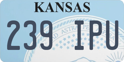 KS license plate 239IPU