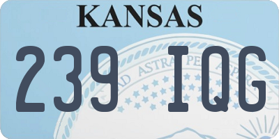 KS license plate 239IQG