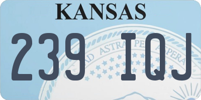 KS license plate 239IQJ