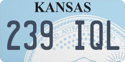 KS license plate 239IQL