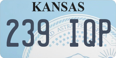 KS license plate 239IQP