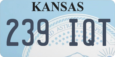 KS license plate 239IQT