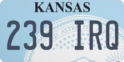 KS license plate 239IRQ