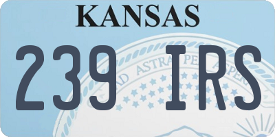 KS license plate 239IRS