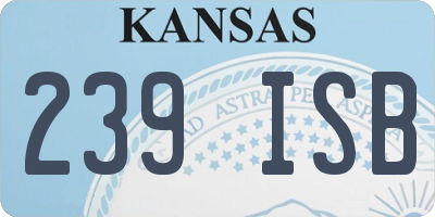 KS license plate 239ISB