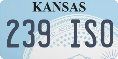 KS license plate 239ISO