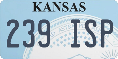 KS license plate 239ISP