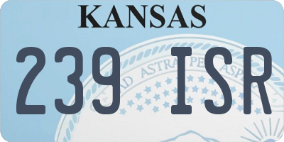 KS license plate 239ISR