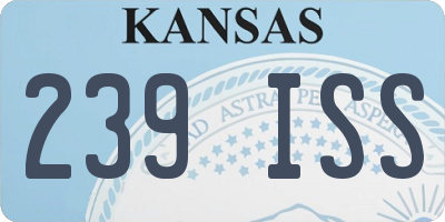KS license plate 239ISS