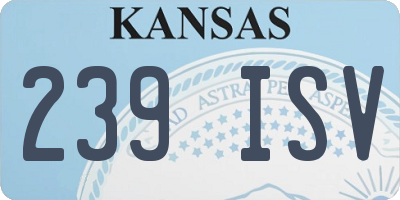KS license plate 239ISV