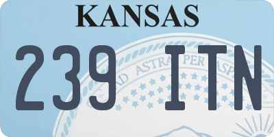 KS license plate 239ITN