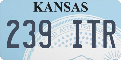 KS license plate 239ITR
