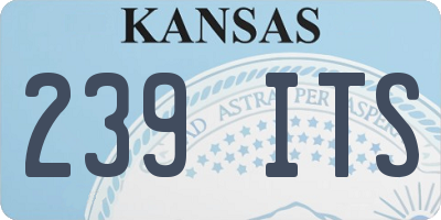 KS license plate 239ITS