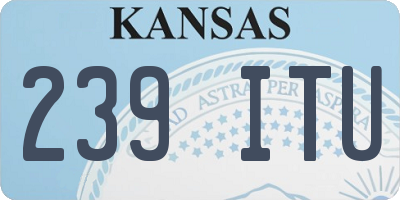 KS license plate 239ITU