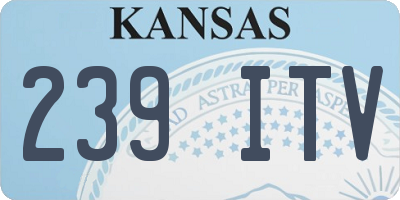 KS license plate 239ITV