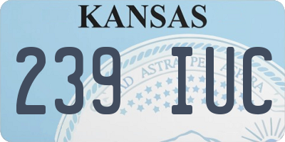 KS license plate 239IUC