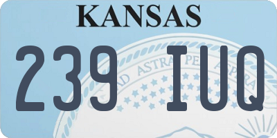 KS license plate 239IUQ