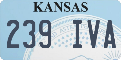 KS license plate 239IVA