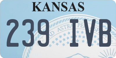 KS license plate 239IVB