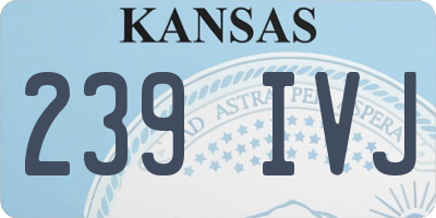 KS license plate 239IVJ