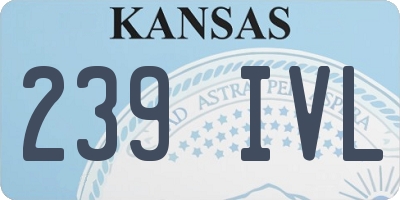 KS license plate 239IVL