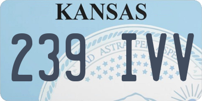 KS license plate 239IVV