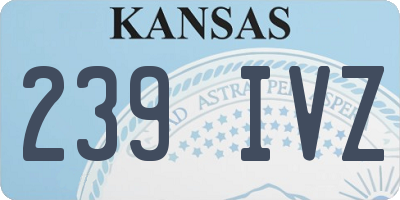 KS license plate 239IVZ