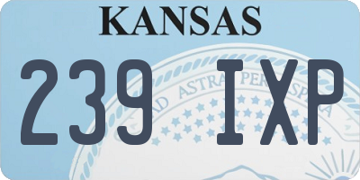 KS license plate 239IXP