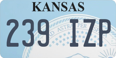 KS license plate 239IZP