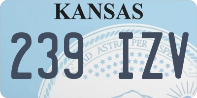 KS license plate 239IZV