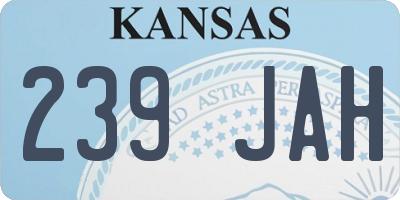 KS license plate 239JAH