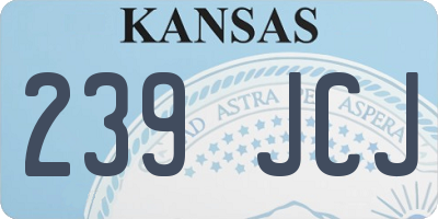 KS license plate 239JCJ