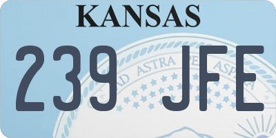 KS license plate 239JFE