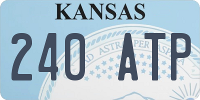 KS license plate 240ATP