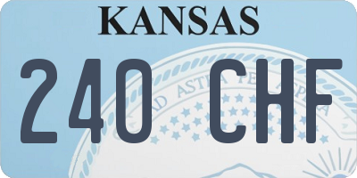 KS license plate 240CHF