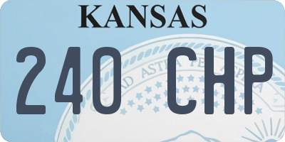 KS license plate 240CHP