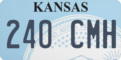 KS license plate 240CMH