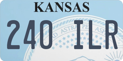 KS license plate 240ILR