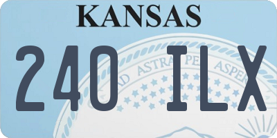 KS license plate 240ILX