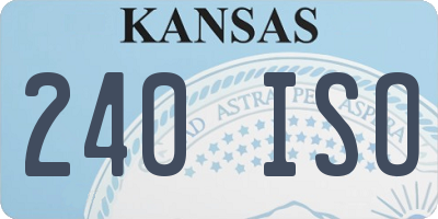 KS license plate 240ISO