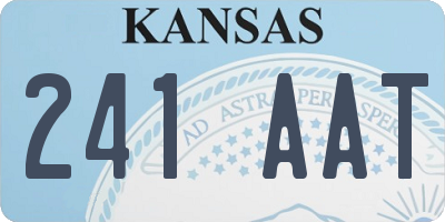 KS license plate 241AAT