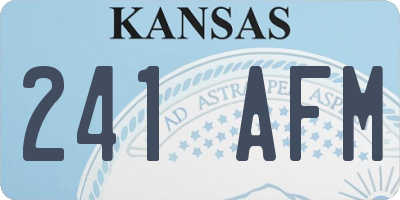 KS license plate 241AFM