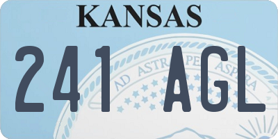 KS license plate 241AGL