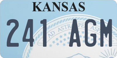 KS license plate 241AGM