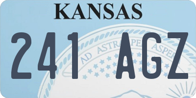 KS license plate 241AGZ